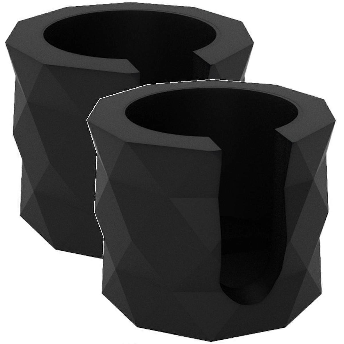 2PcsEspresso Stand for 51mm to 58mm Portafilters Designed for Enhanced Coffee Brewing Adjustable Height Functionality