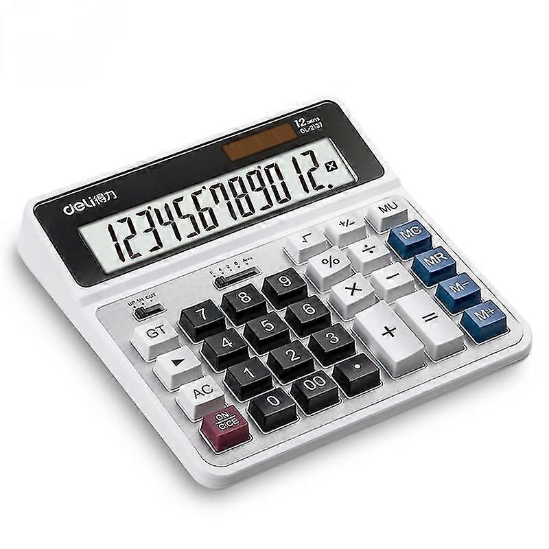 Large Computer Keys Muti-function Computer Battery Dual Power Calculator Solar Charger Office Calculator