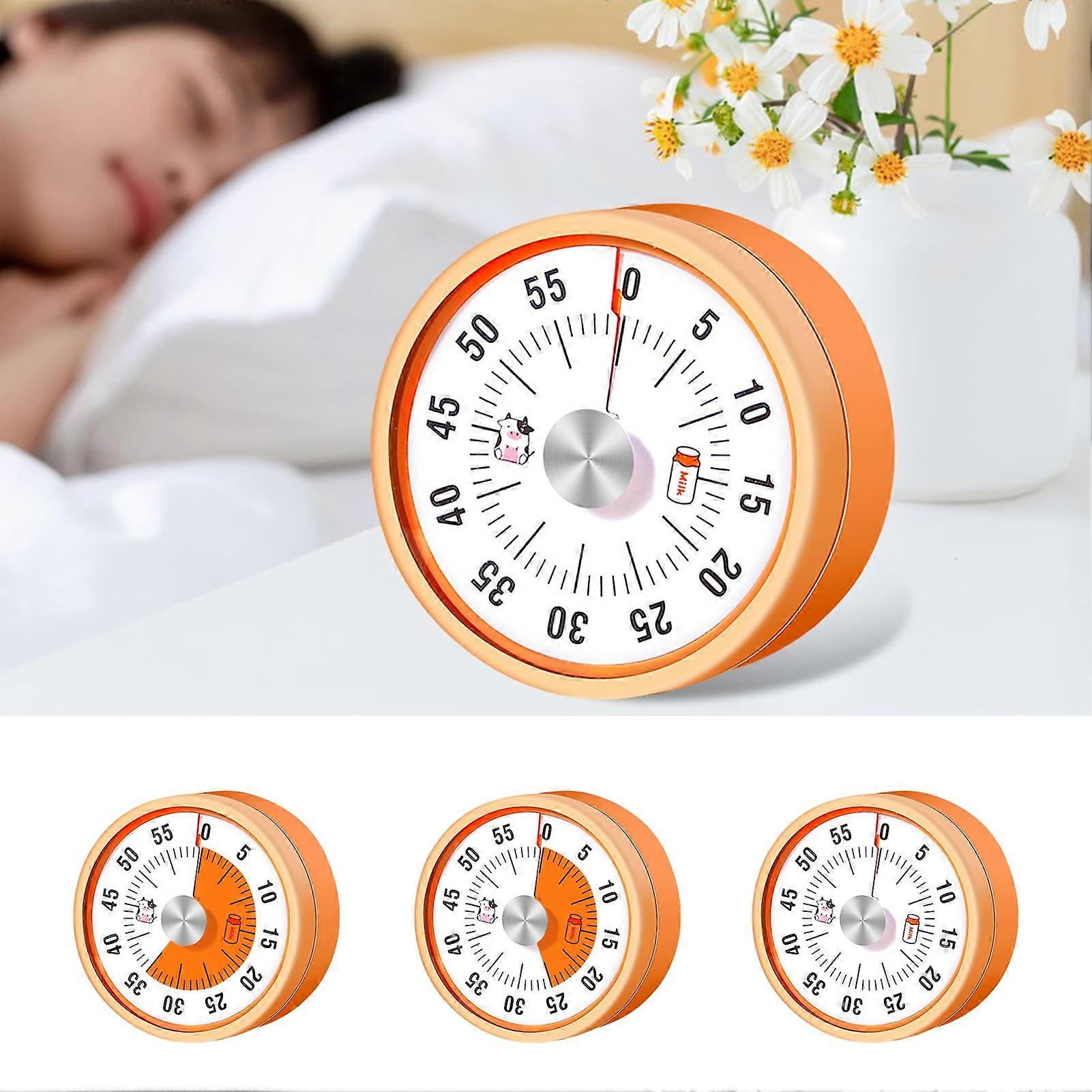 Hariumiu Visual Countdown Timer for Classroom Silent Magnetic Kitchen Timer 60 Minute Oversize Timer with Optional Alarm Modes for Kids And Adults