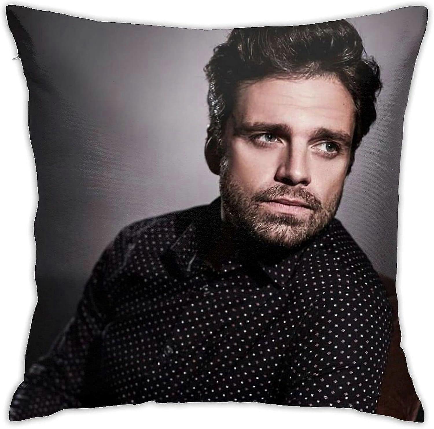 n316セバスチャンスタン枕カバーポリエステルソフト装飾スクエアスロー枕カバークッションカバーリビングルームソファ寝室車用の豪華な枕カバー