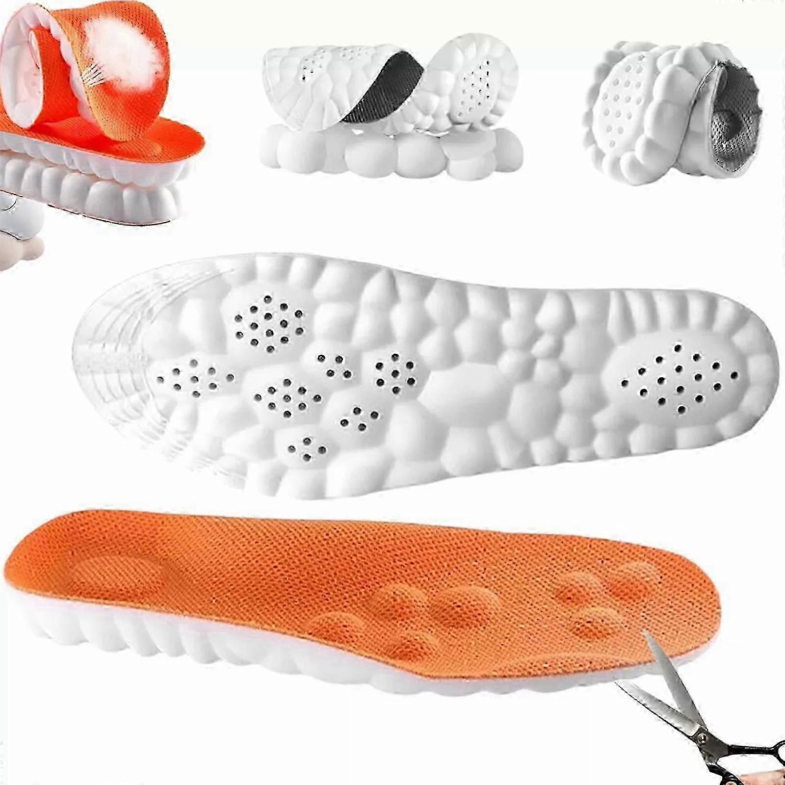 1Pair 4D CLOUD TECHNOLOGY Breathable Insole Hiking Trainer Inner Sole Inserts