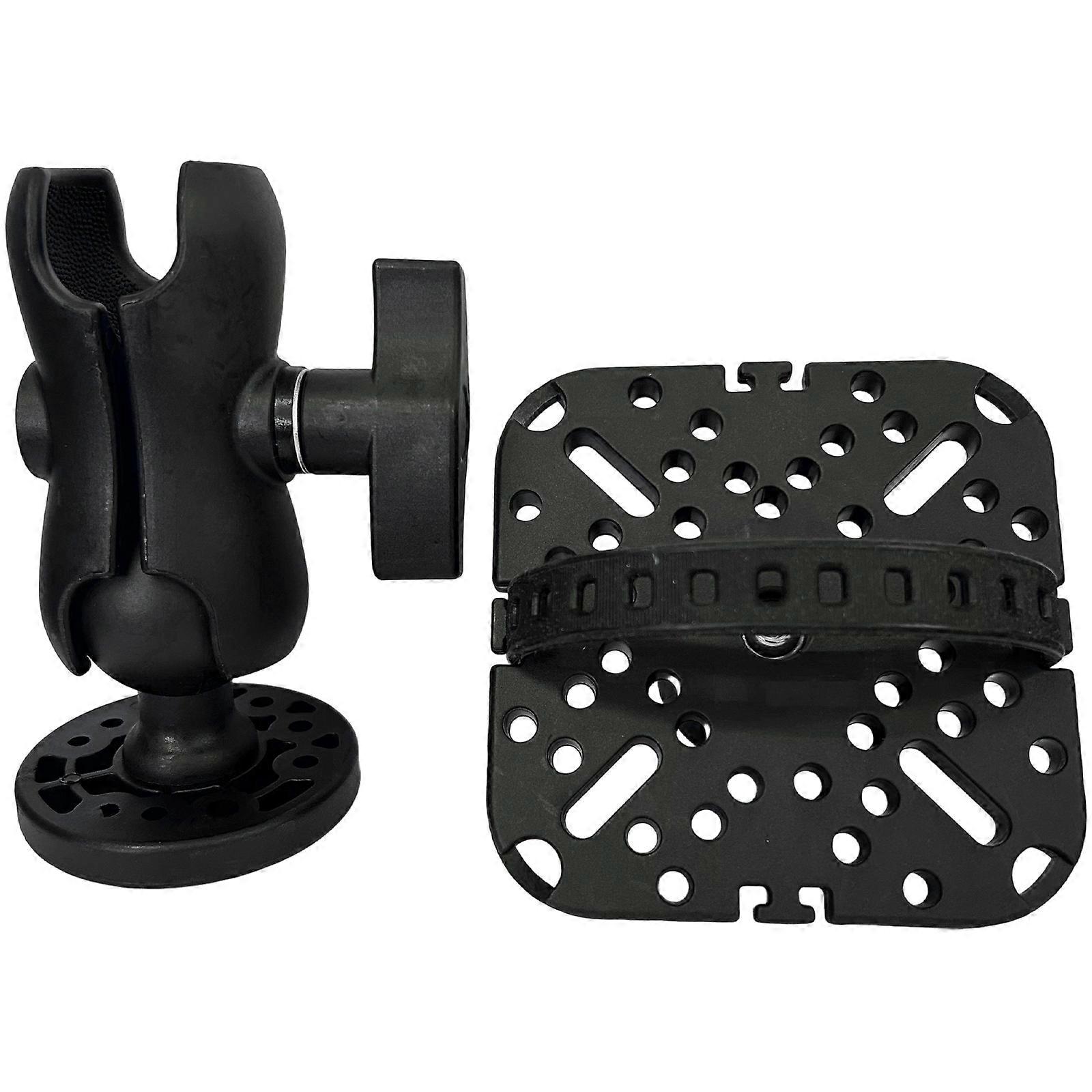 Fishfinder Rotating Ball Mount Plate 360 Degree Universal Kayak Fish Finder Plate Quick Install Marine Electronics Mount Multicolor