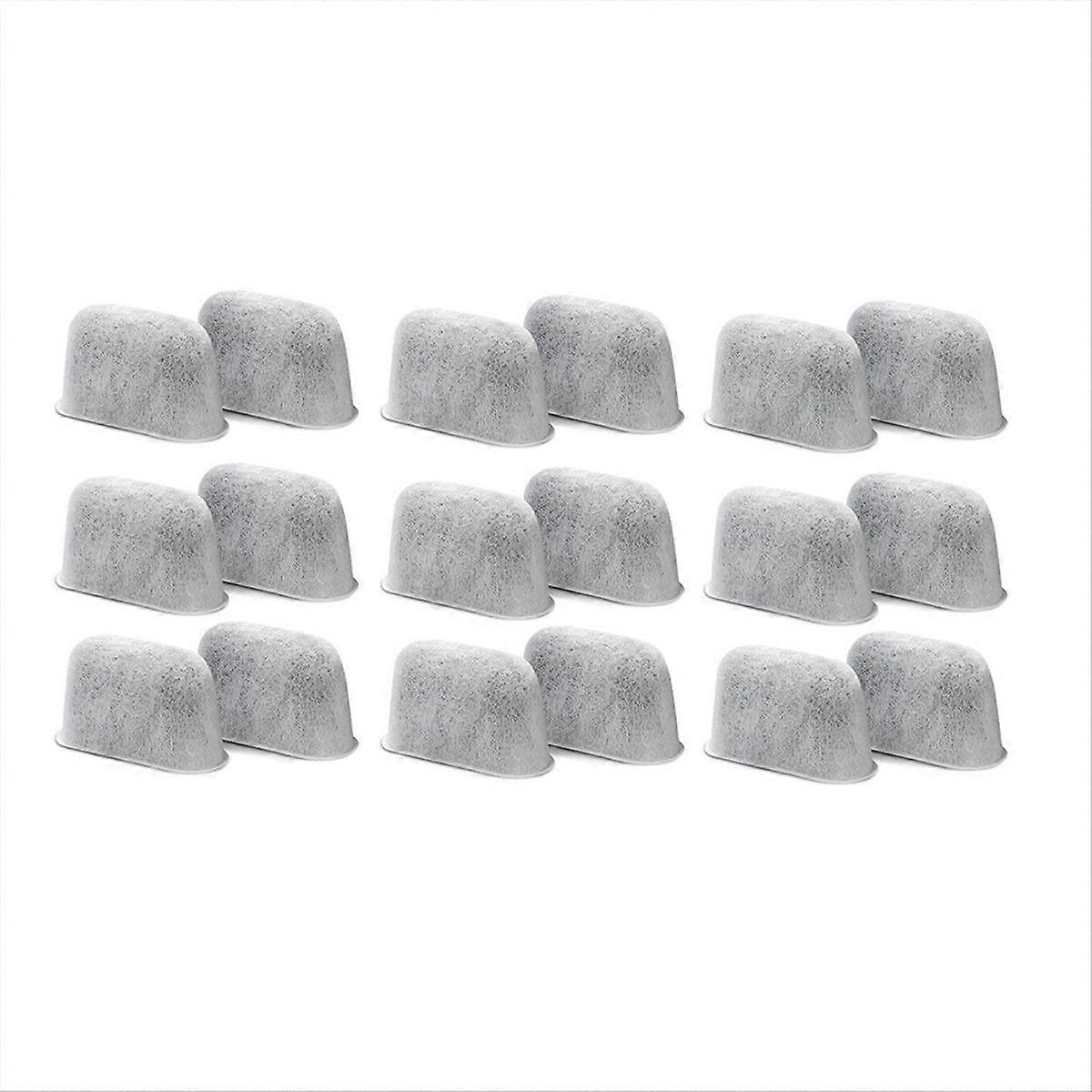 18 PCS Replacement Charcoal Water Filters for ES601 ES701 Espresso Coffee Machine Coffee Activated