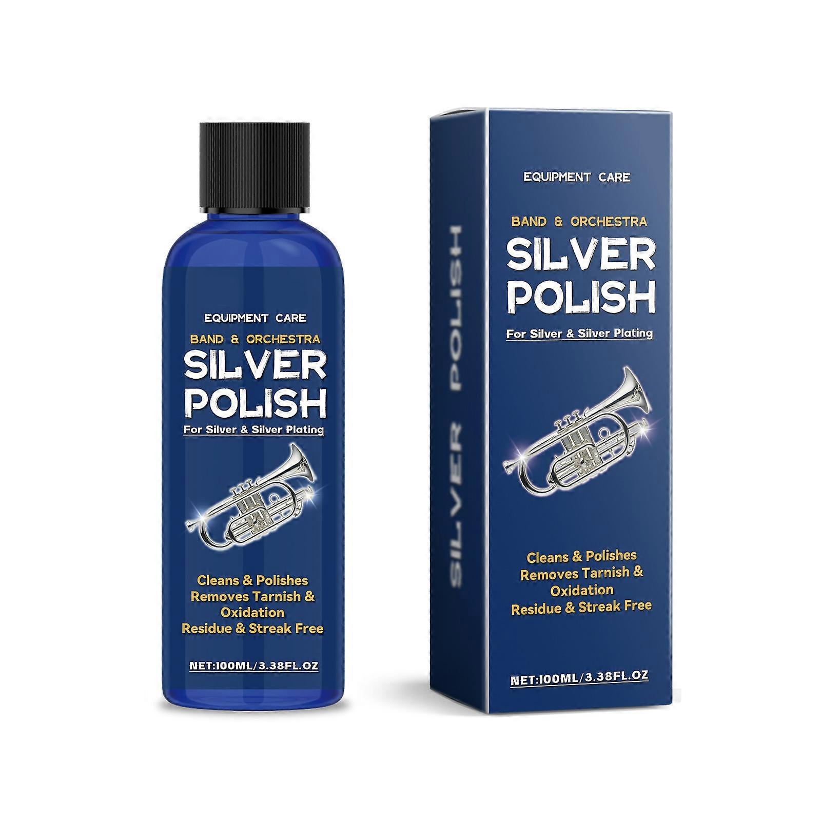 100 מ"ל פוליש כלי כסף מציע ניקוי והברקה מעולים לאולמות תצוגה גימור פוליש כלי כסף יעיל רב צבעים