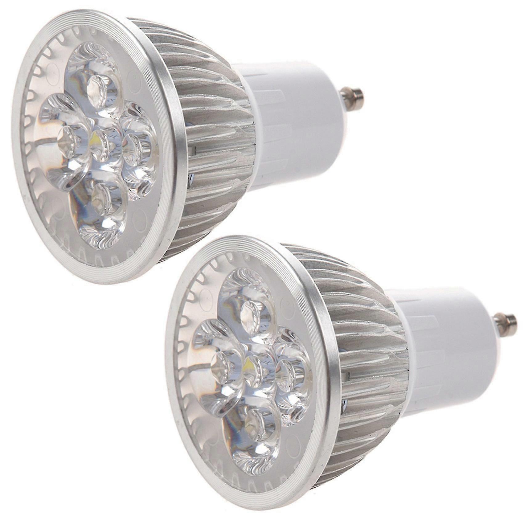 2x 4 Led Light Bulb 4w Cold White 85-265v