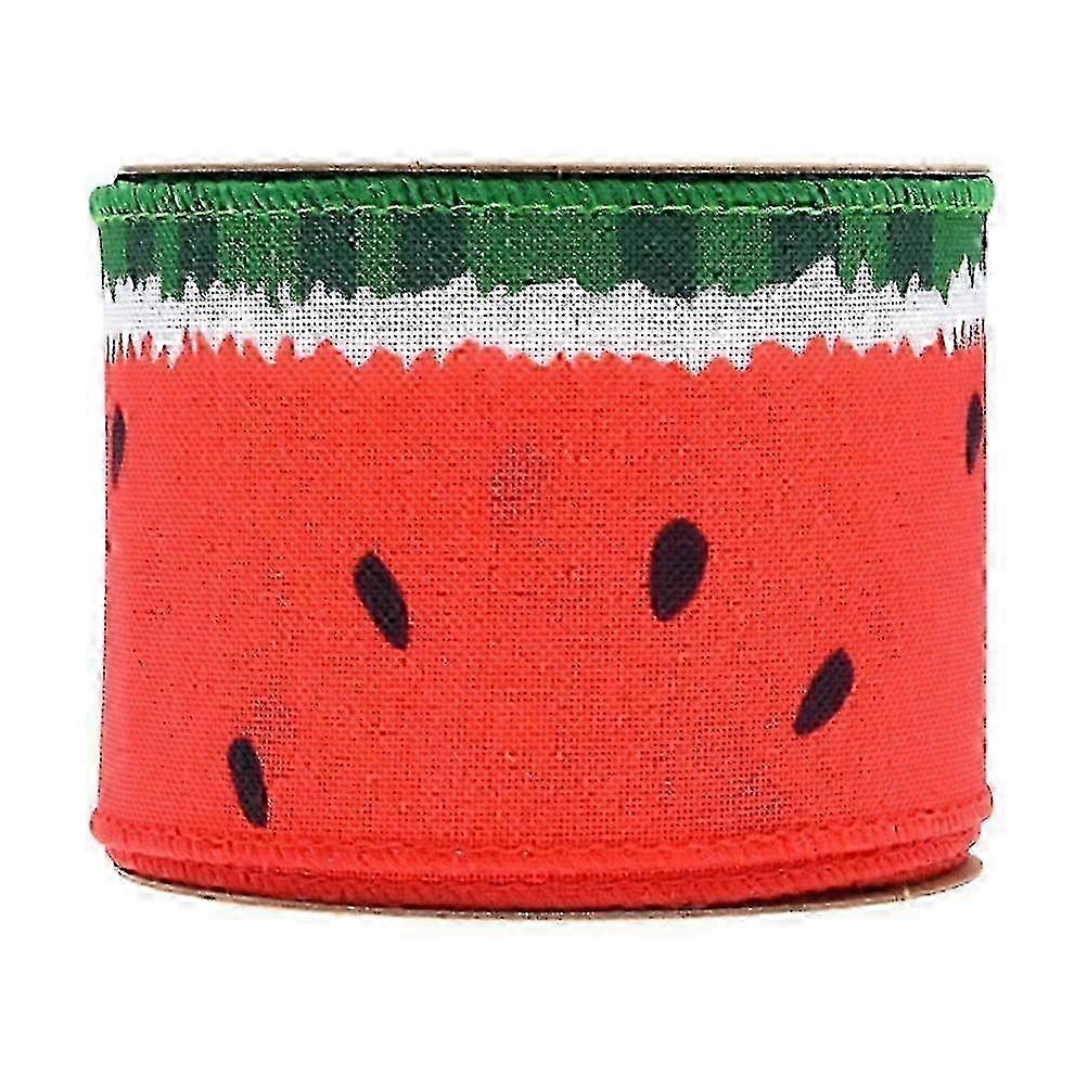 decorative ribbon with watermelon print for crafts