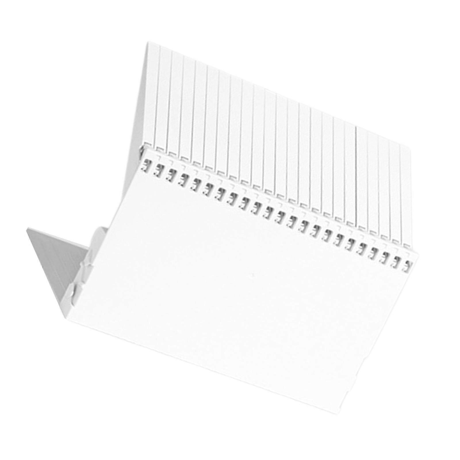 Gradient Color Bookends Piano Key Book Support Book Holders Stand Shelf Decorative Bookends for Students  White