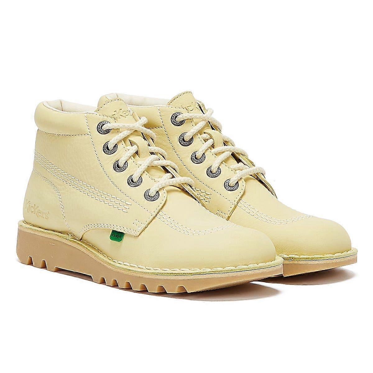 Kickers Kick Hi Nubuck Womens Yellow Boots