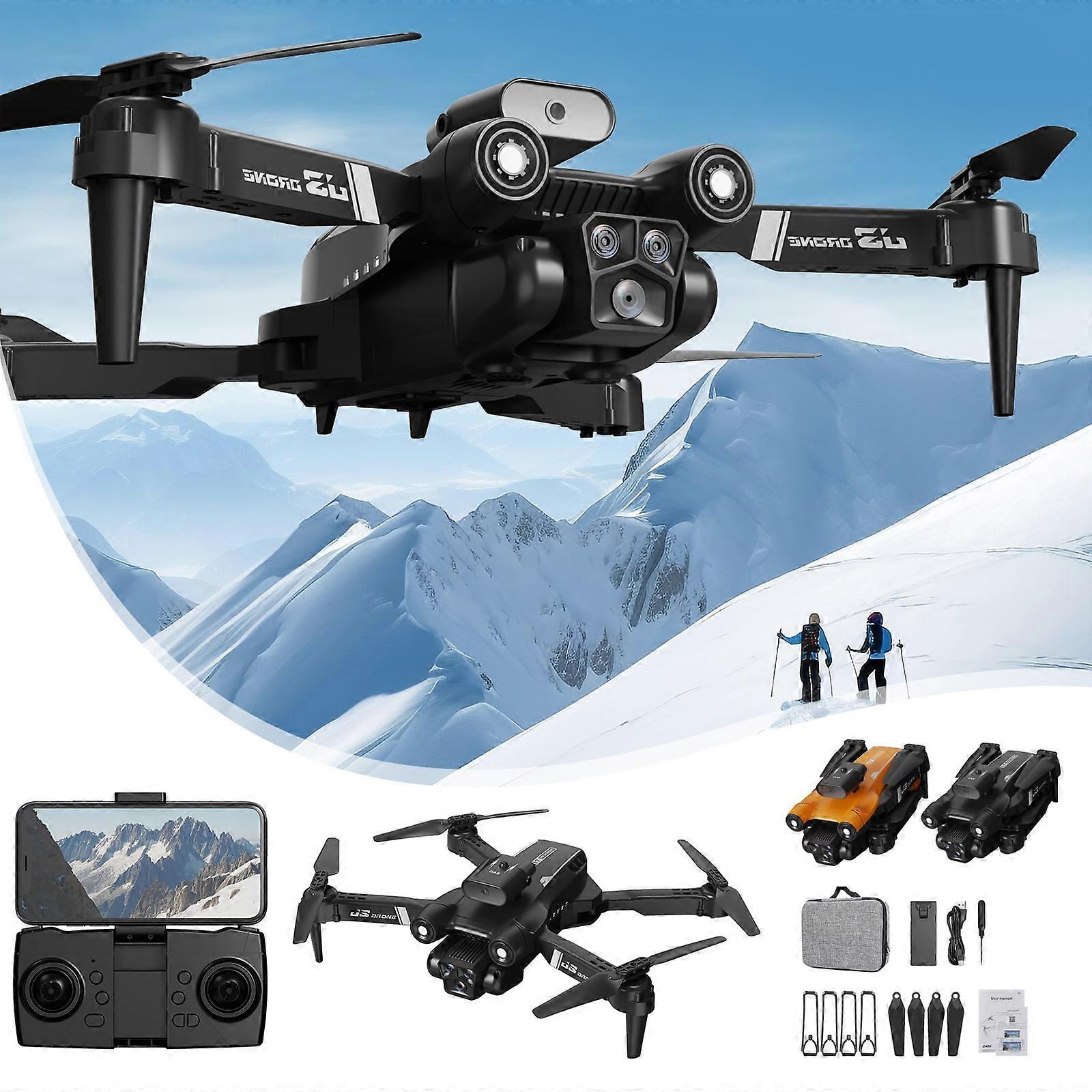 Jacenvly 2024 Wifi FPV Drone with 1080P HD Camera, Altitude Hold, Foldable RC Quadcopter, Circle Fly, Headless Mode, Orange