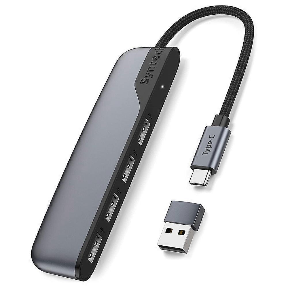 SYNTECH M20C 4 in 1 USB Hub Multiport Adapter with USB 3.0 High-Speed Data Transfer USB-C Converter with USB-A Adapter