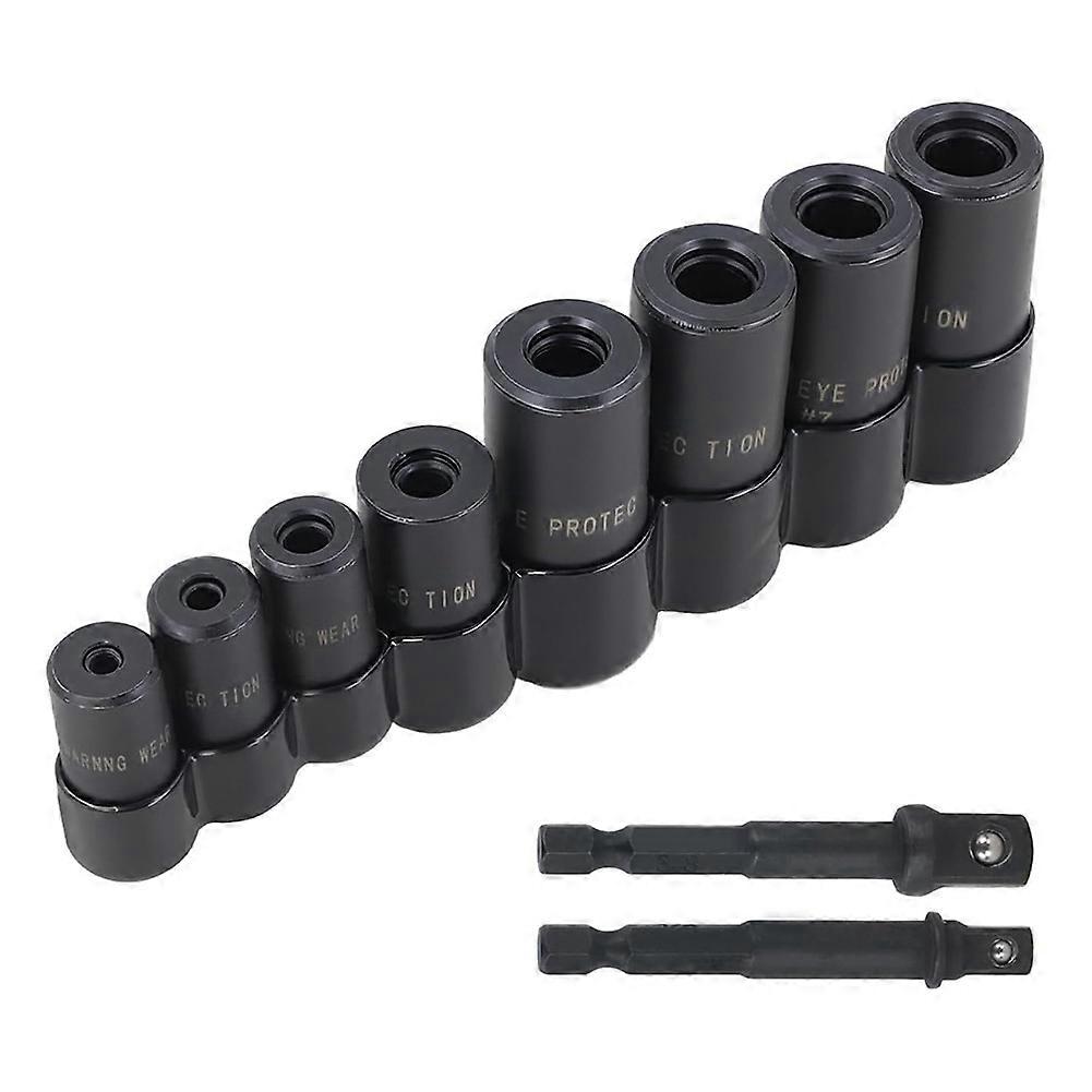 70500 Tap Socket Set 8 Pcs Use with 1/4" & 3/8" Drive, Fit MCTI Standard Tap (1/2" & 1/8" NPT, Up to 12mm Metric)