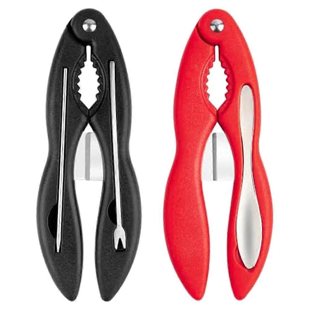 2PCS Crab Crackers and Tool Multifunctional Crab Leg Cracker Efficient Lobster Crackers Sturdy Seafood Crackers and Tool