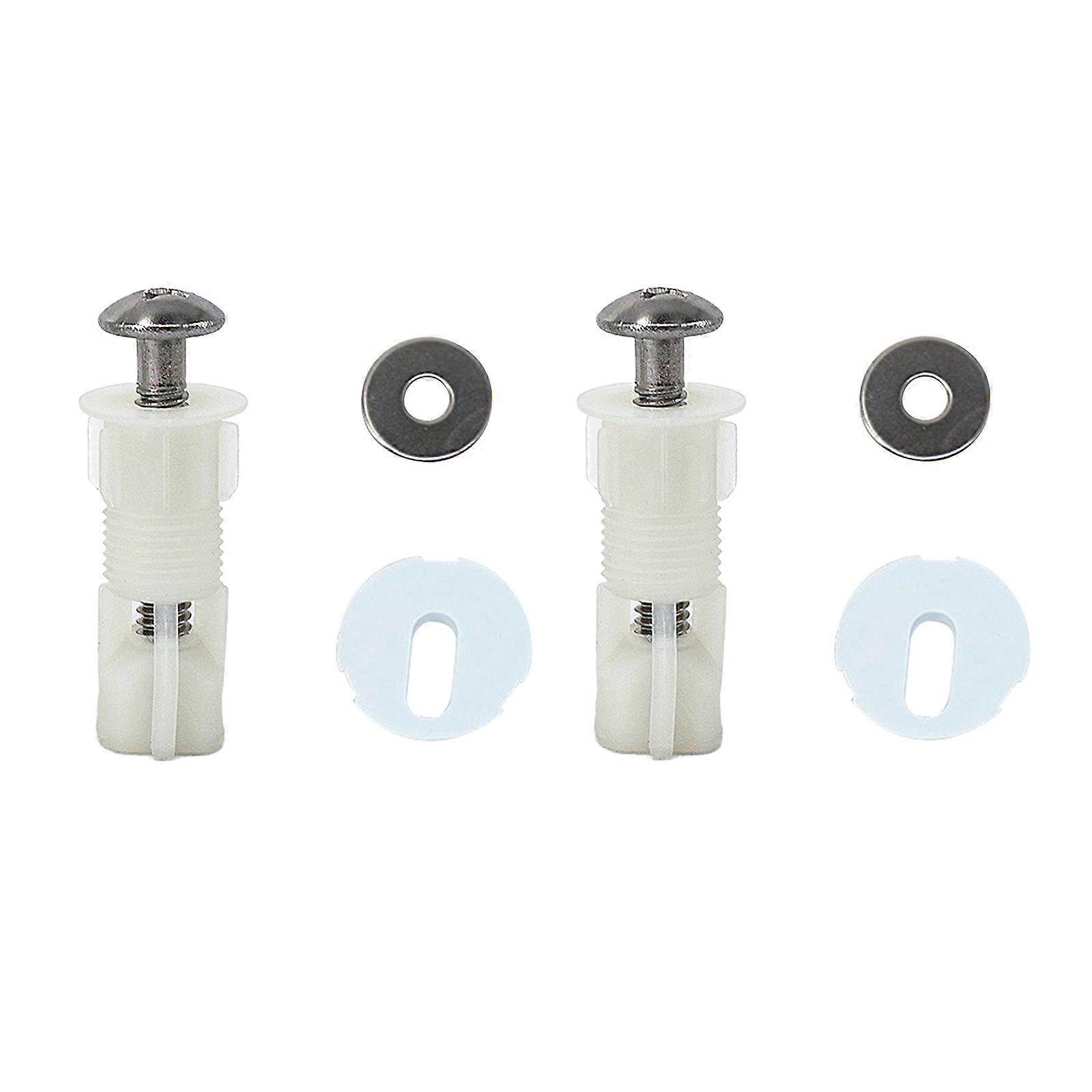 Coprisedile WC Cerniere Viti Viti Viti di fissaggio superiore WC Nylon e acciaio inossidabile Durevole 2 pezzi 18mm