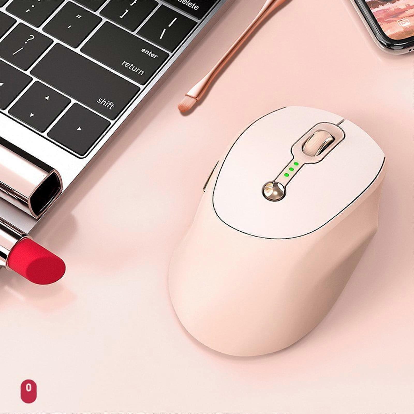 Txmfgh Wireless Bluetooth Mouse Rechargeable Visible Power Quiet Office High-value Pen DPI Adjustable Notebook Tablet PC Universal Mouse