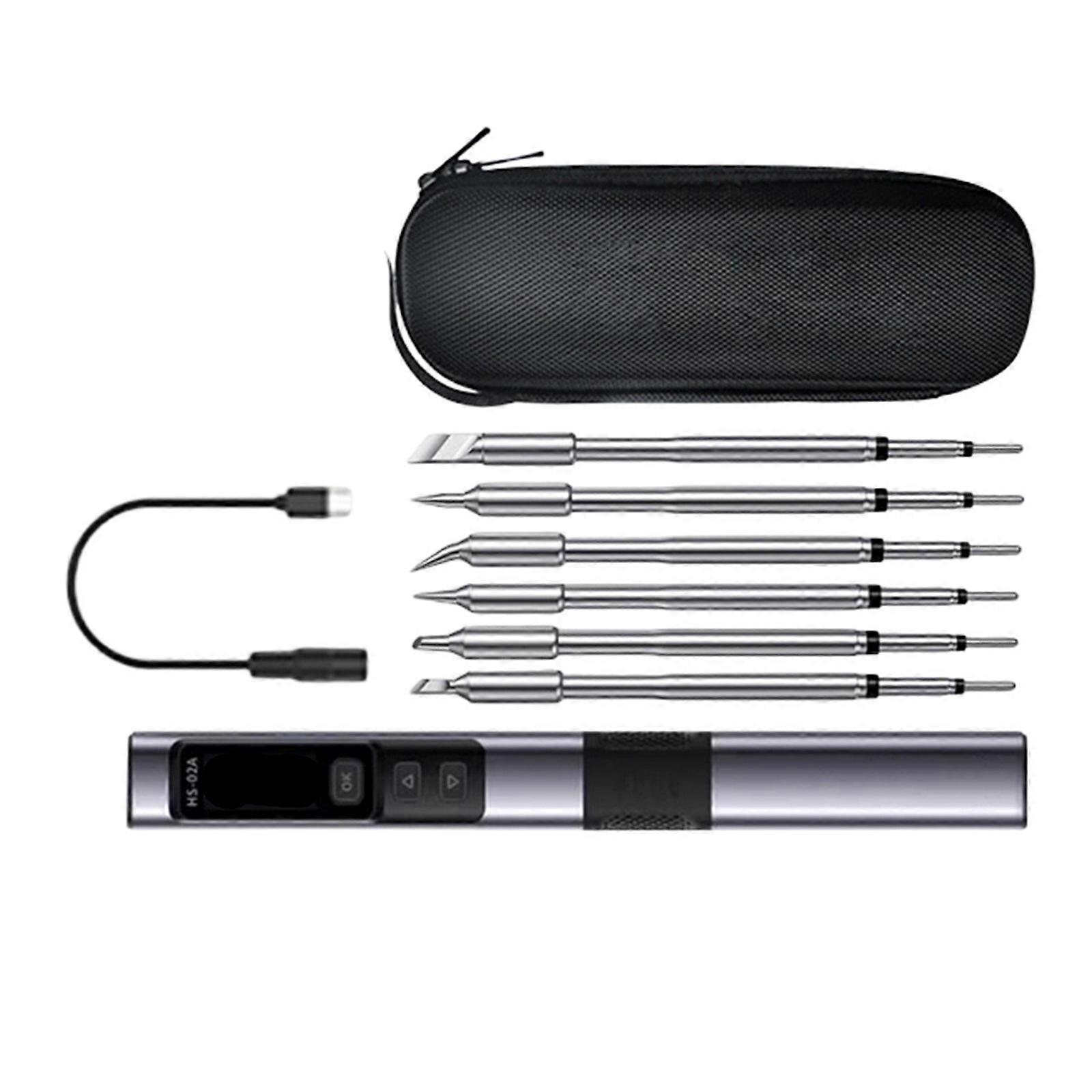 Fast Heating Intelligent 100W Soldering Iron with Auto Sleep Function and ESD Protective for Safe Welding Operations Multicolor