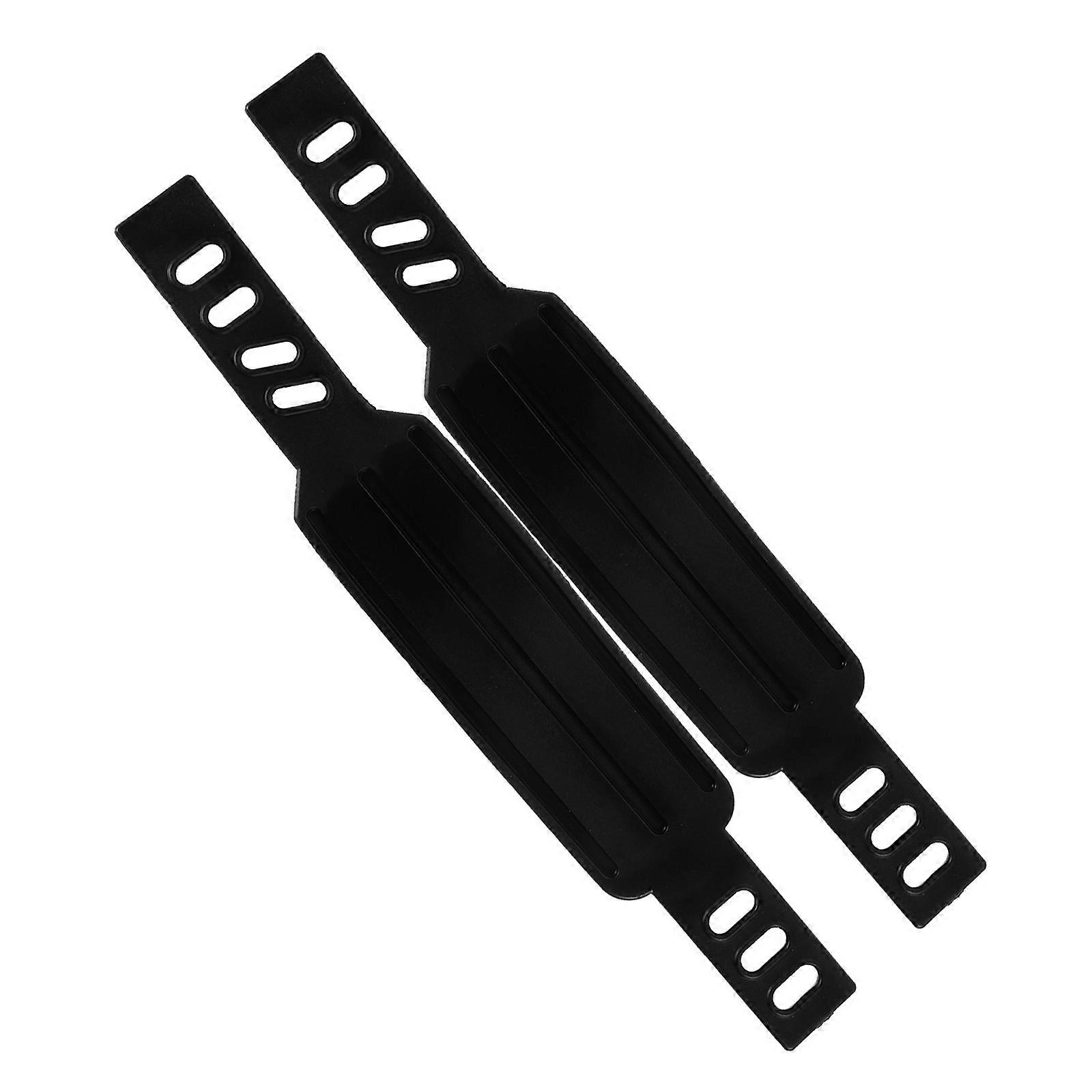 Adjustable Pedal Straps for Exercise Bike 2Pcs with Durable Black PP