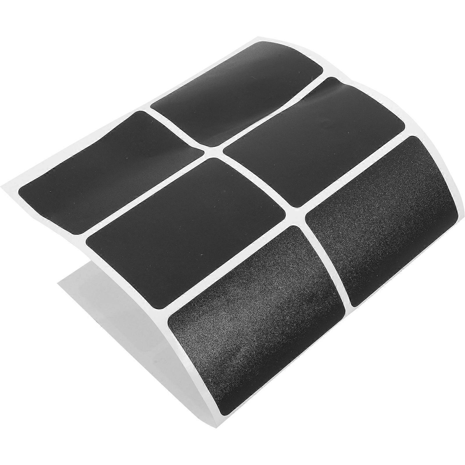 Erasable Blackboard Labels Rectangle Sticker for Decoration 1 Sheet PVC Material