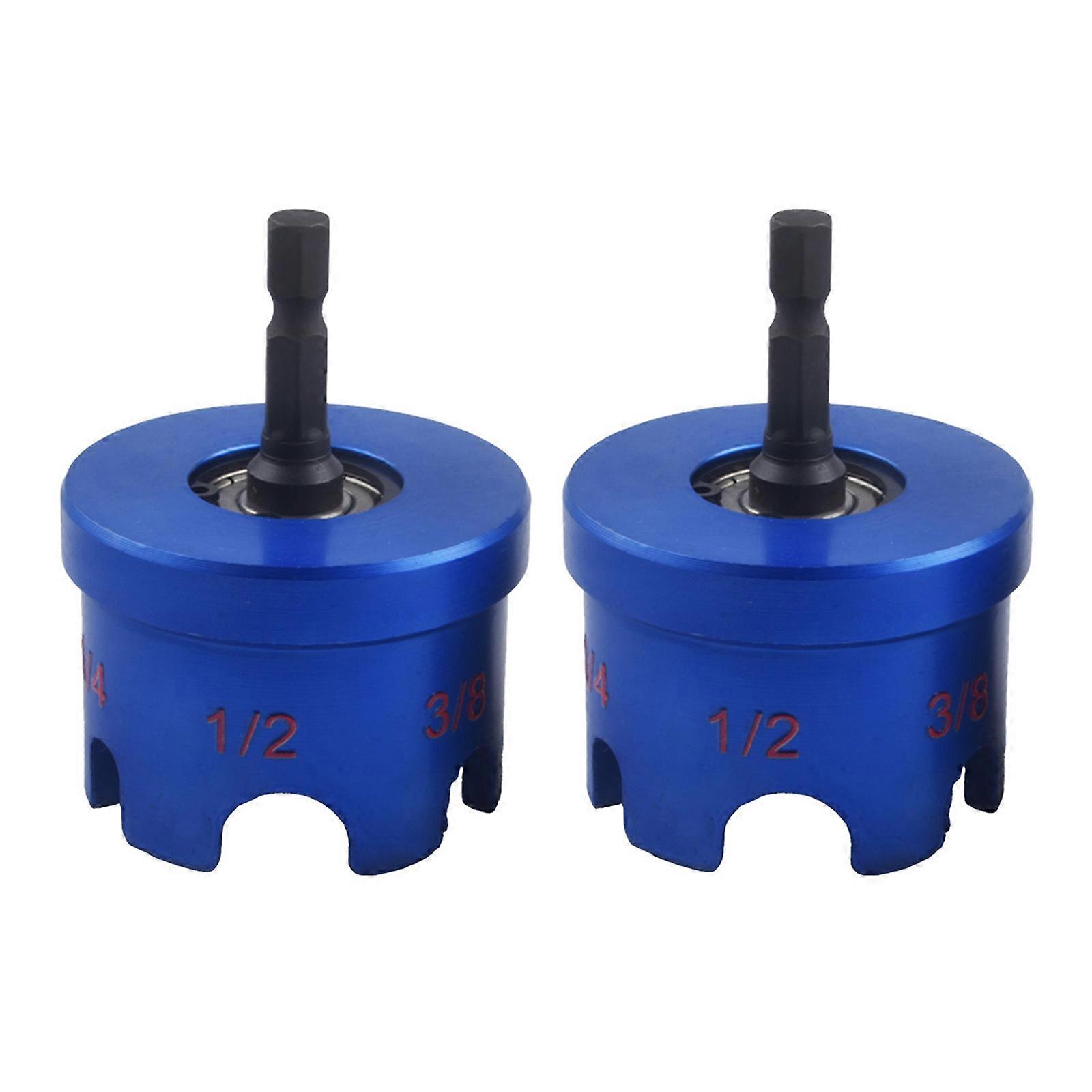 Quick Release Drill Bit Socket Adapter For Multiple Nut Sizes Ensuring Secure Grip During Use Automotive and Home Repair  Blue