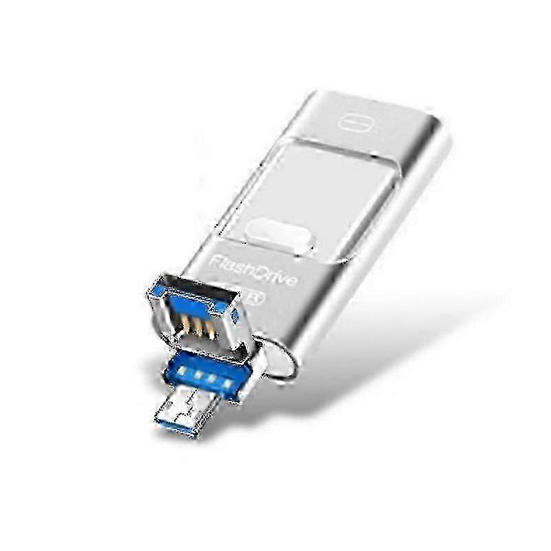 2025 Flash Drive For Iphone 128GB/64GB/32GB, 4-in-1 Usb C-shaped Memory Stick, Photo Stick External Storage Thumb Drive For Iphone Ipa