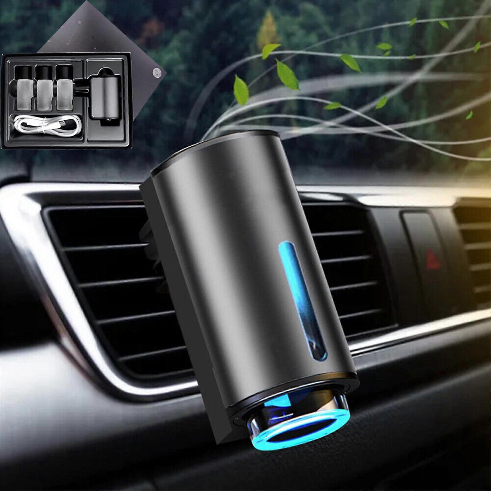 Smart Car Air Freshener Diffuser with Smart Fragrance Control, 3 Modes, Long Battery Life, Flower