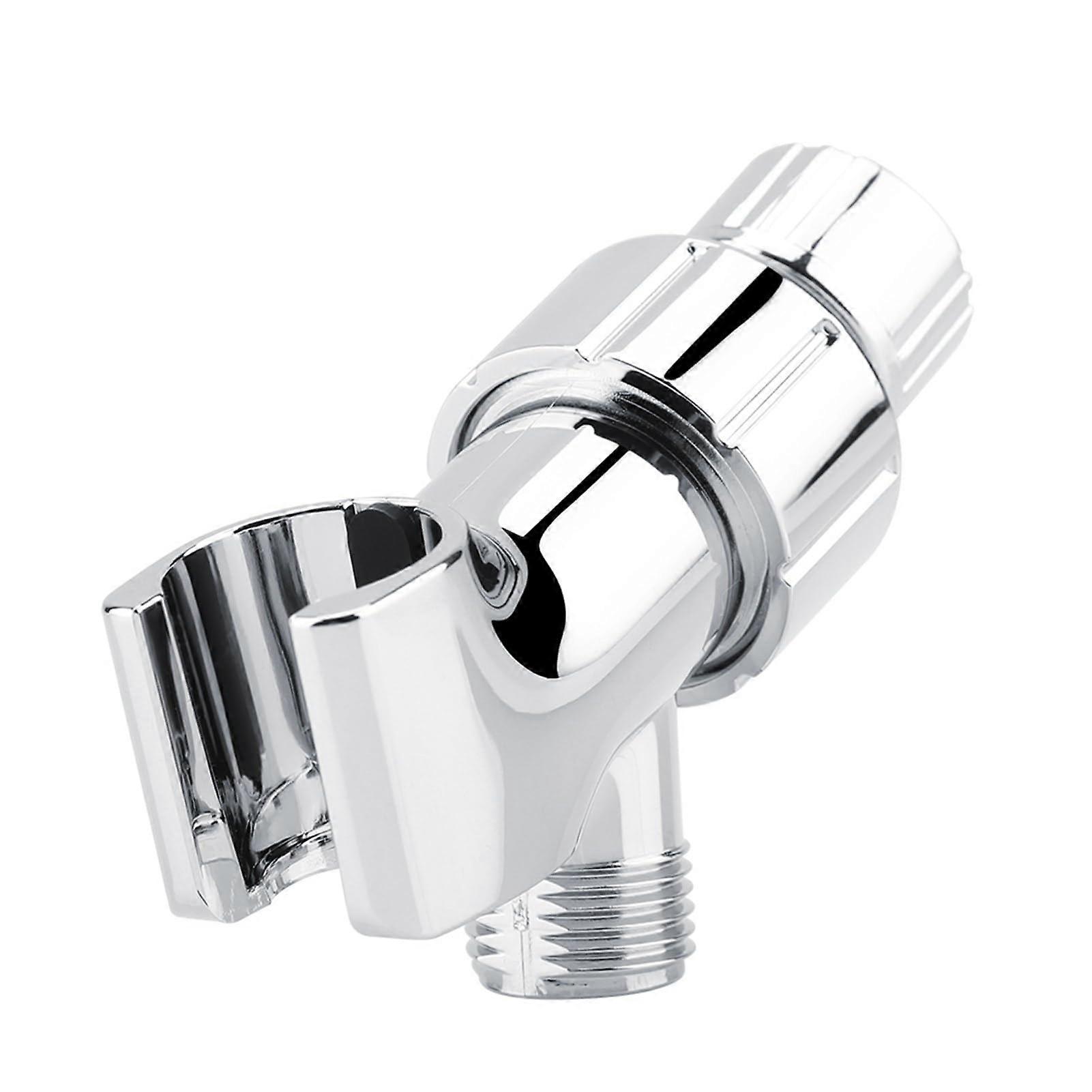 Shower Head Holder with 3 Way Shower Diverter, 360° Swivel, Universal Chrome Handheld Mount