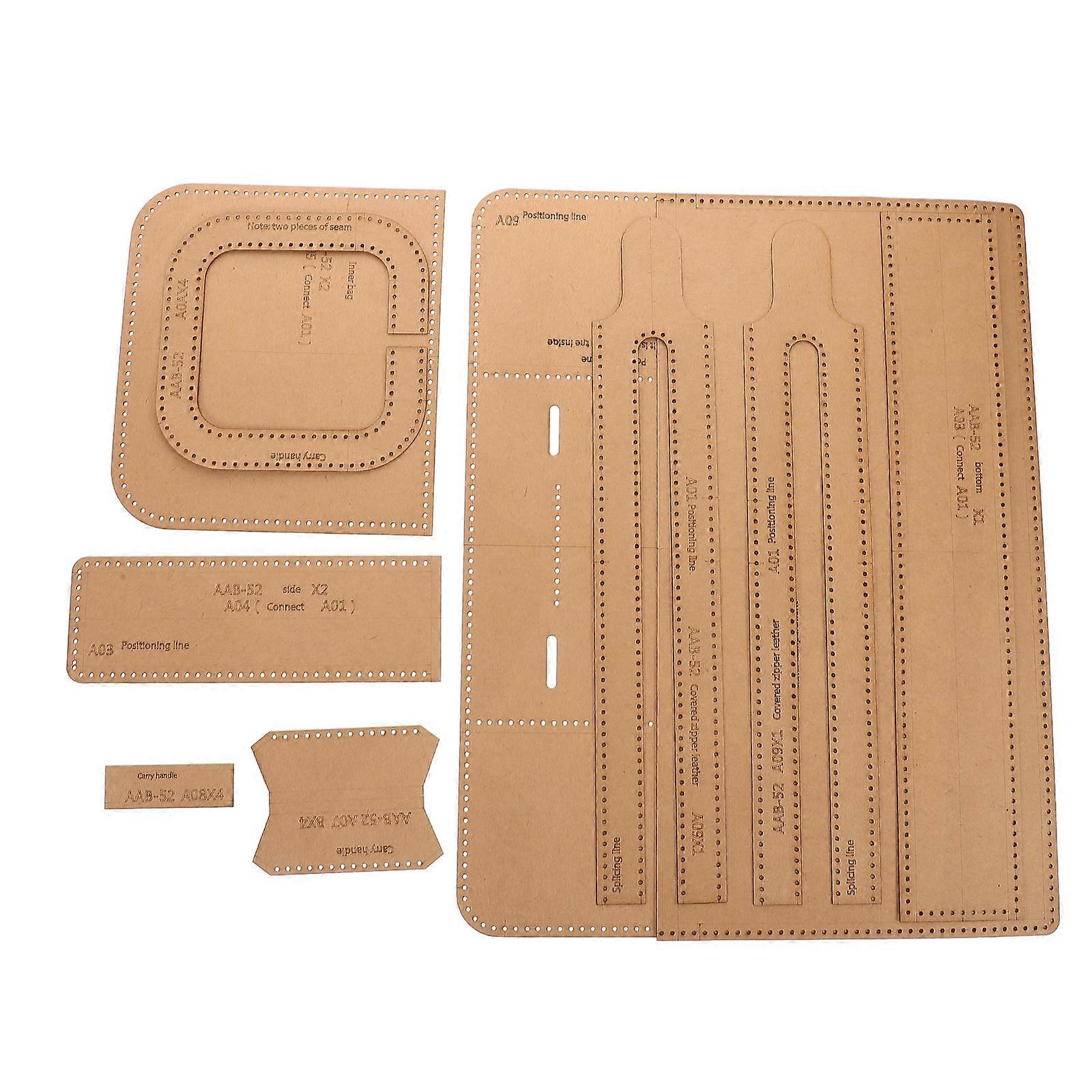 Kraft Paper Briefcase Template for Handmade Bag DIY 1Set Pattern