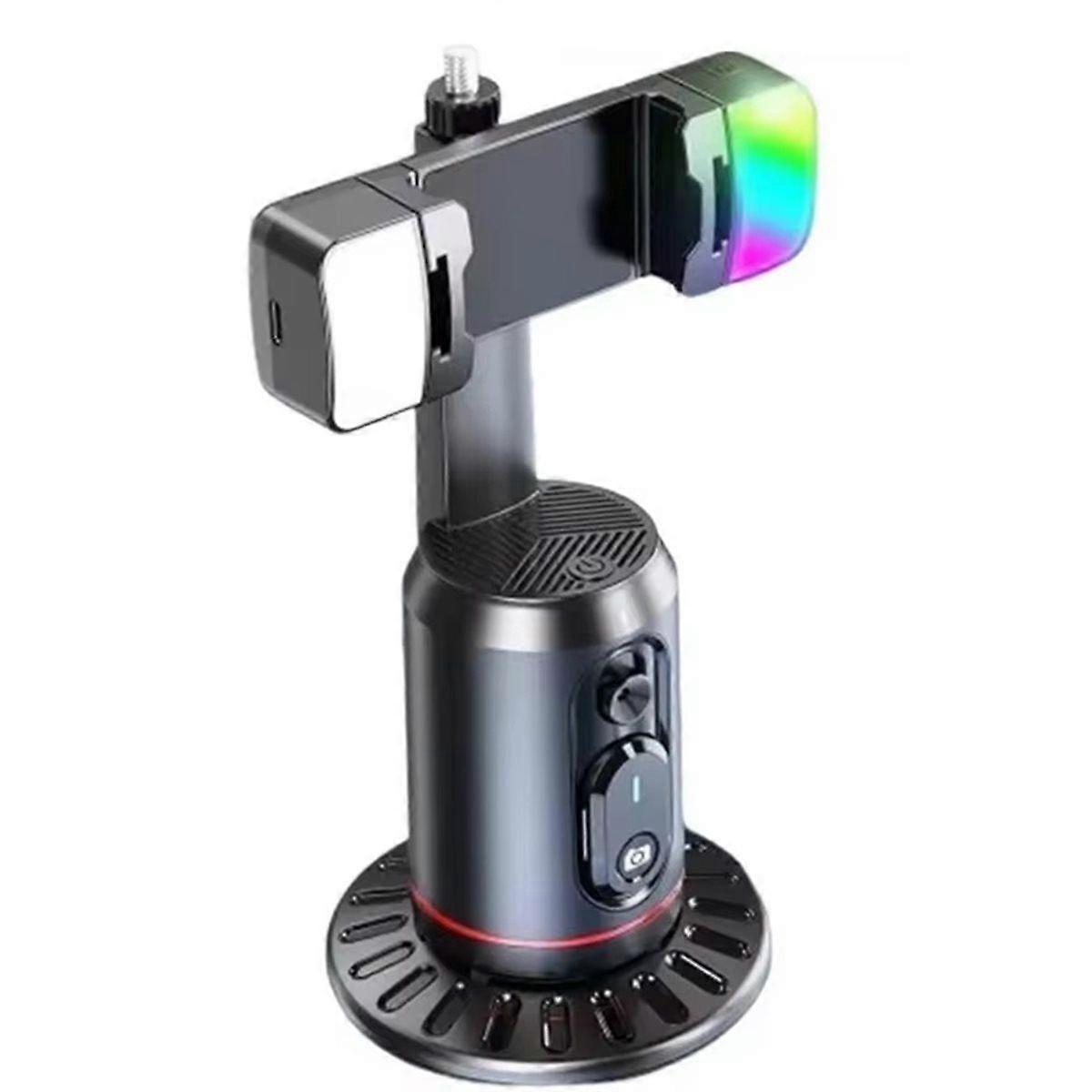 360 Rotation Gimbal Stabilizer, Selfie Stick Tripod Desktop Face Tracking Gimbal for Smartphone Live