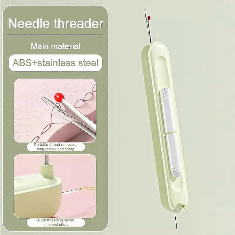 2in1 Needle Threader Hand Sewing Tools Multi-function Threader Stitch Insertion Sewing Needle Changer Thread Device Hand Machine