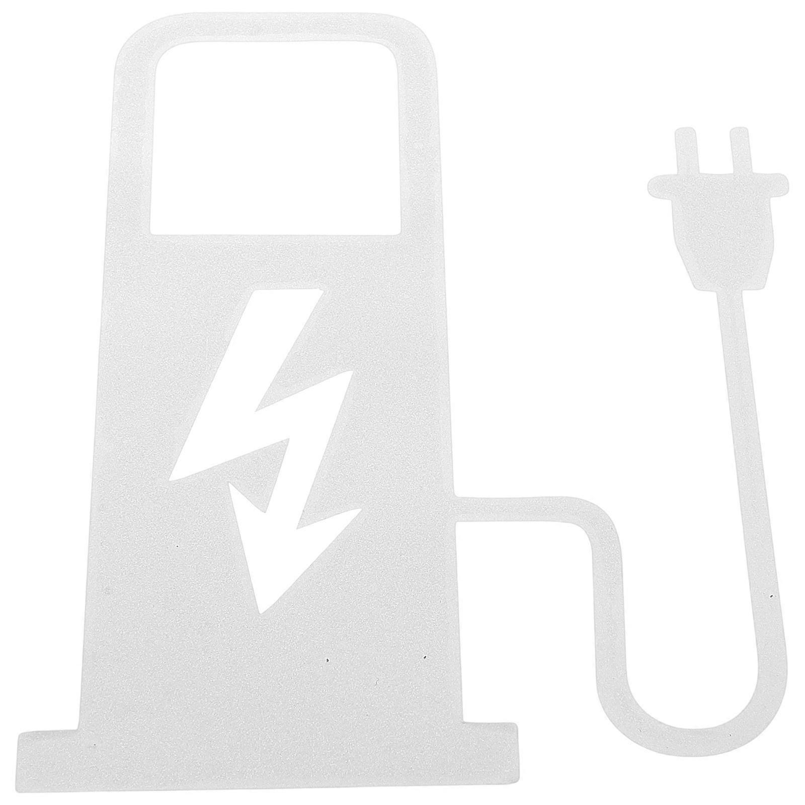 Charging Indicator Car Decal Stickers For Men Driving Daily Use Rectangle Shape 1Set