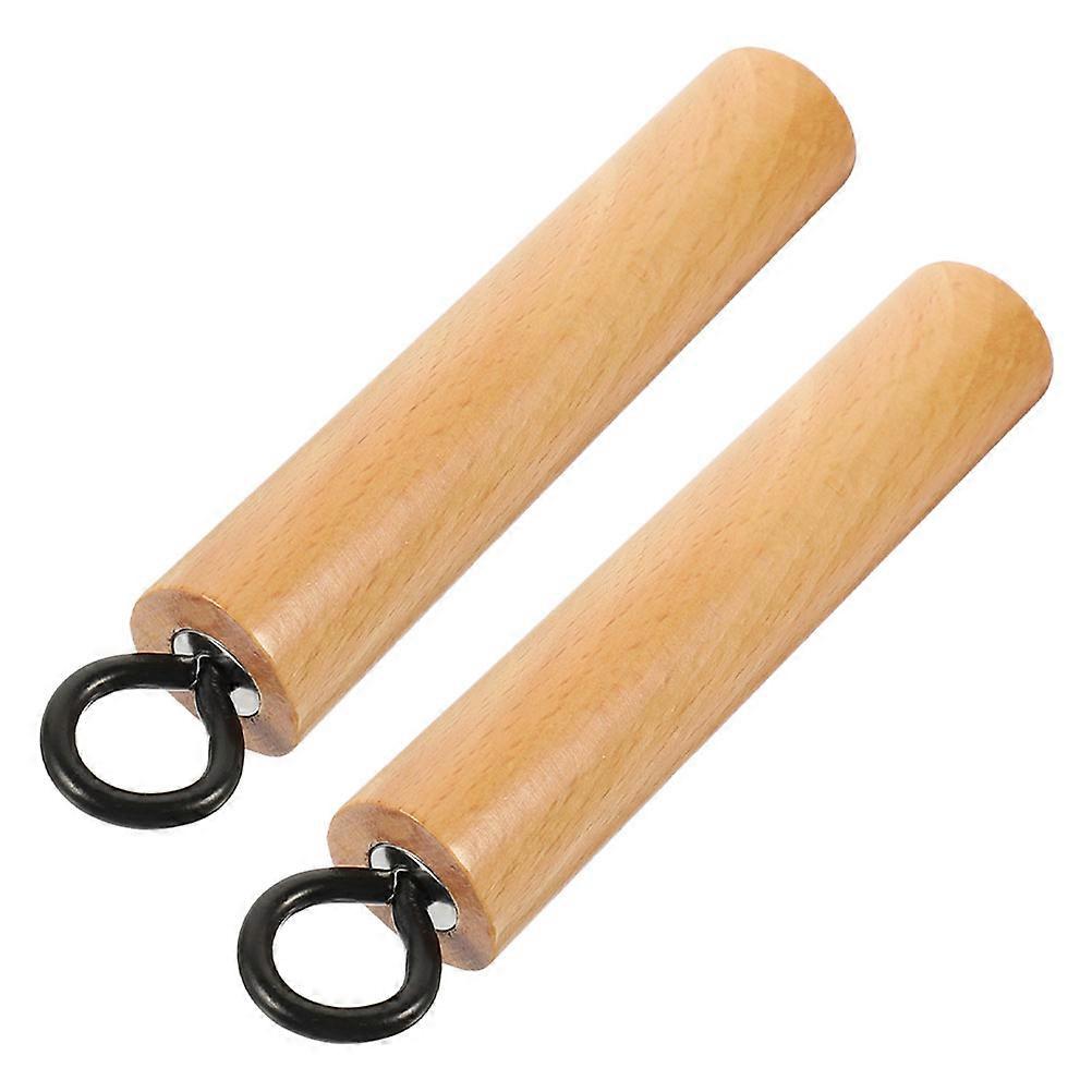 Wooden Pot Handle Heatproof Grip for 2Pcs Detachable Kitchen Replacement