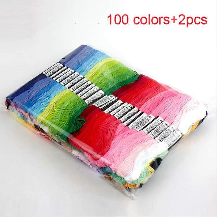 100 or 447 pcs  Cross stitch threads all different color  embroidery thread Skeins Craft   Gradient Color Thread 7.8 meters