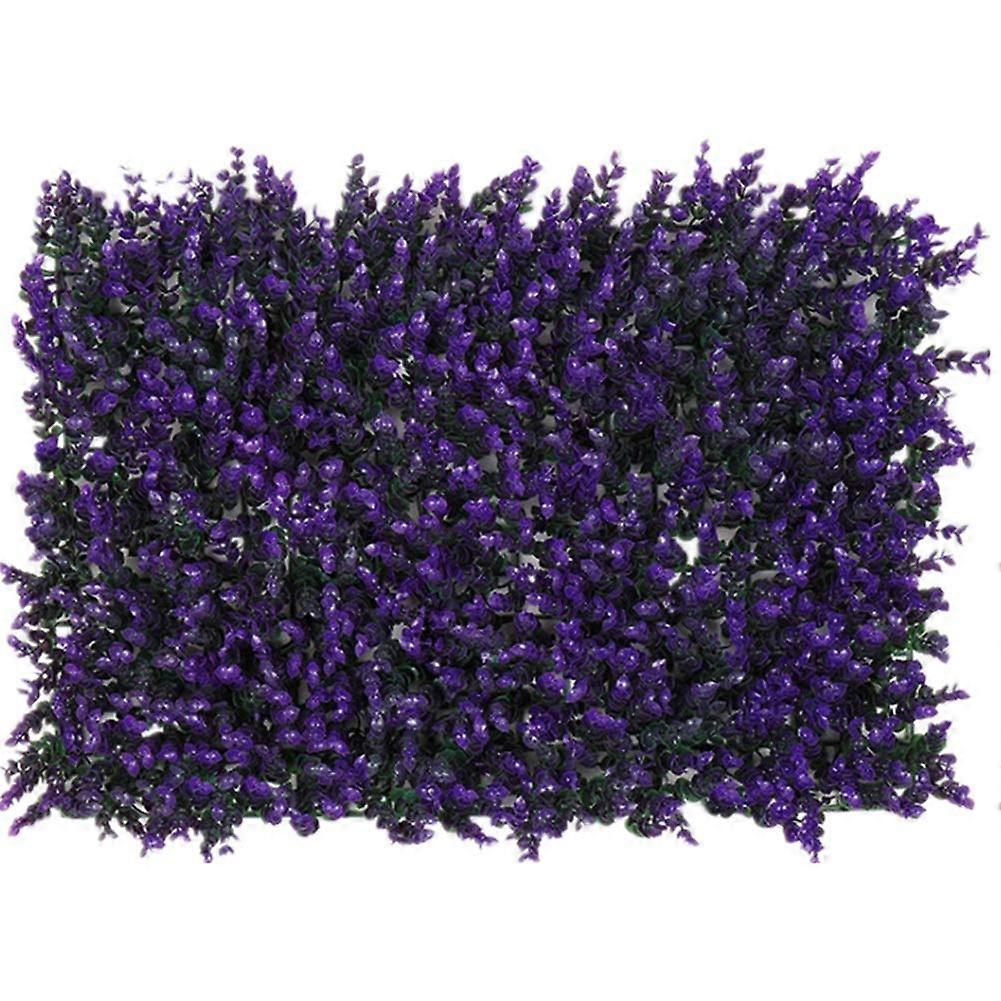 Artificial Hedge Panels 60x40cm Purple Boxwood, Realistic Greenery Privacy Fence Screen for Garden