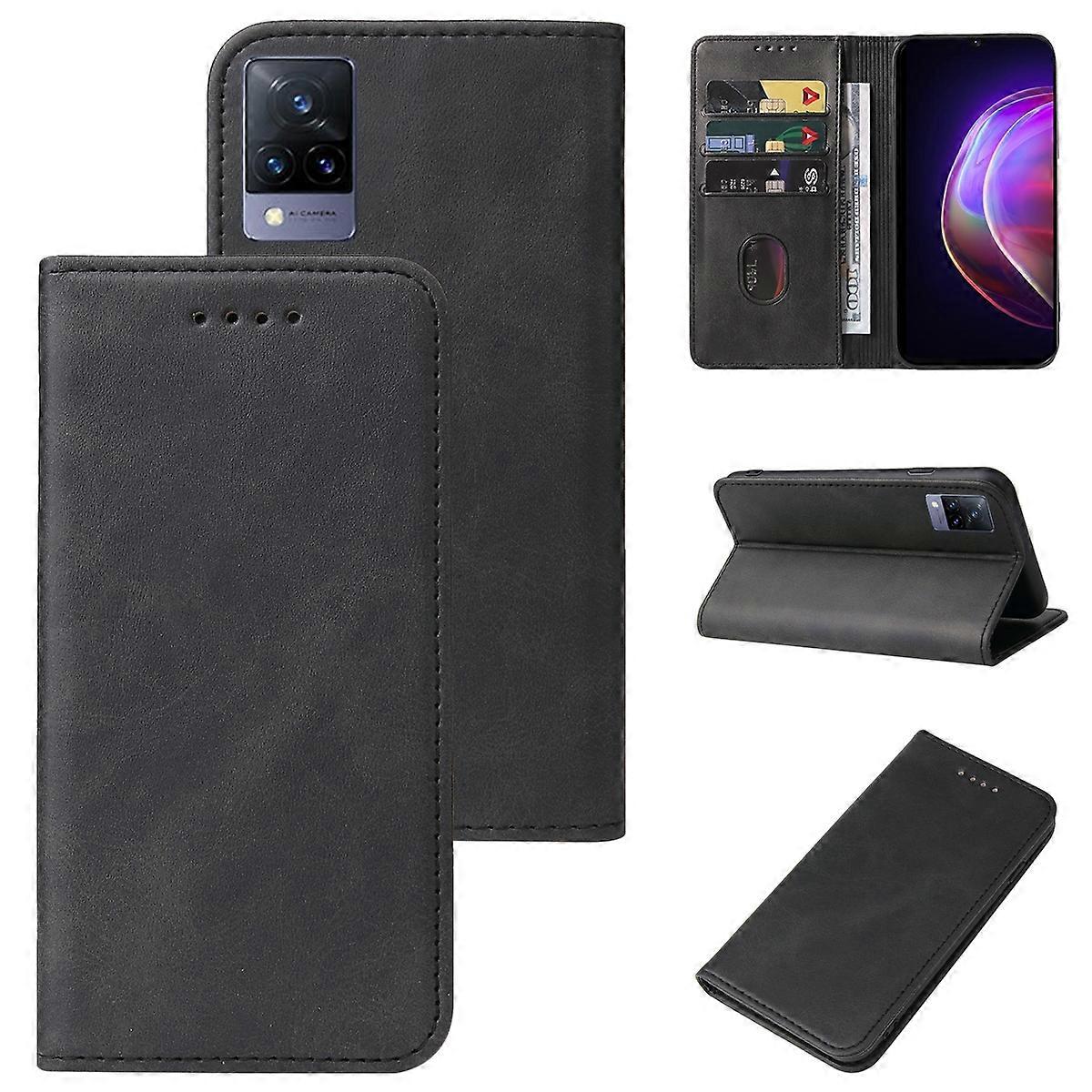 For vivo V21 4G Magnetic Closure Leather Phone Case