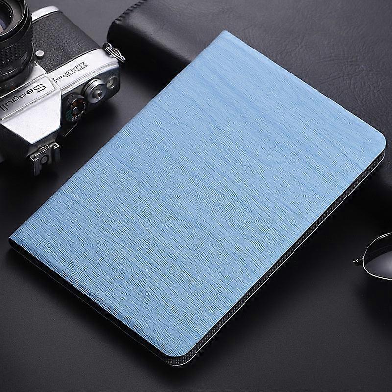 Stylish Case For Ipad Pro 2020 11" Tree Grain Sky Blue Flip Tablet Leather