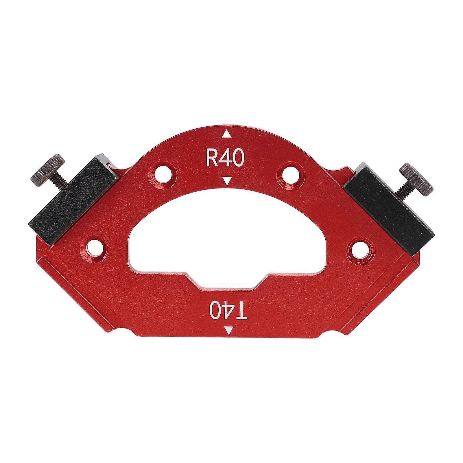 Woodworking Chamfer Jig R40 T40 Aluminum Corner Radius Template for Precise Inner Outer Trimming
