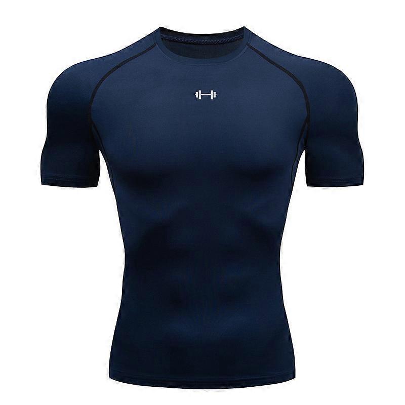 Sports d'��t�� Compression �� s��chage rapide Fitness hommes T-shirt exercice de plein air course boxe formation adulte v��tements �� manches cour