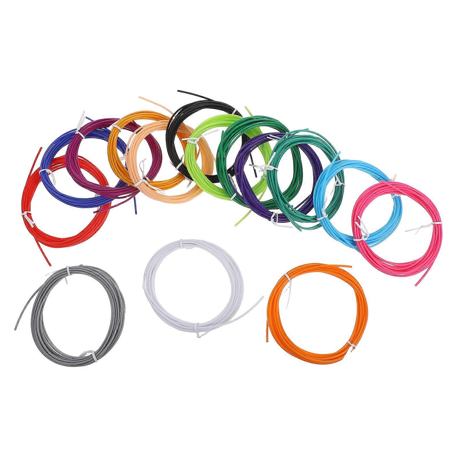 3D Pen Printing Filament 15 Rolls Pcl Refill Spools for Creative Use