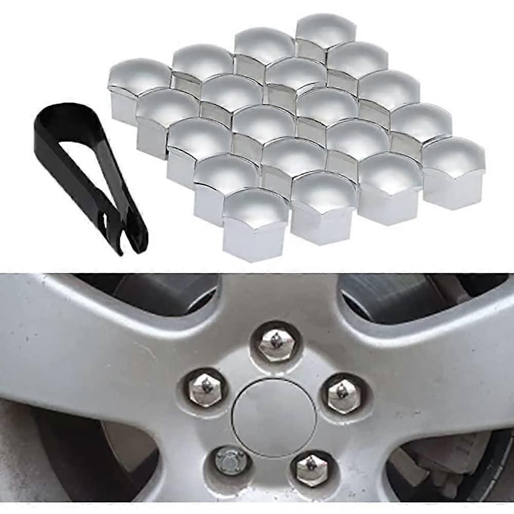20PCS 17mm Wheel Nut Covers Rustproof Dustproof Caps for Citroen DS7 DS4 CElysee