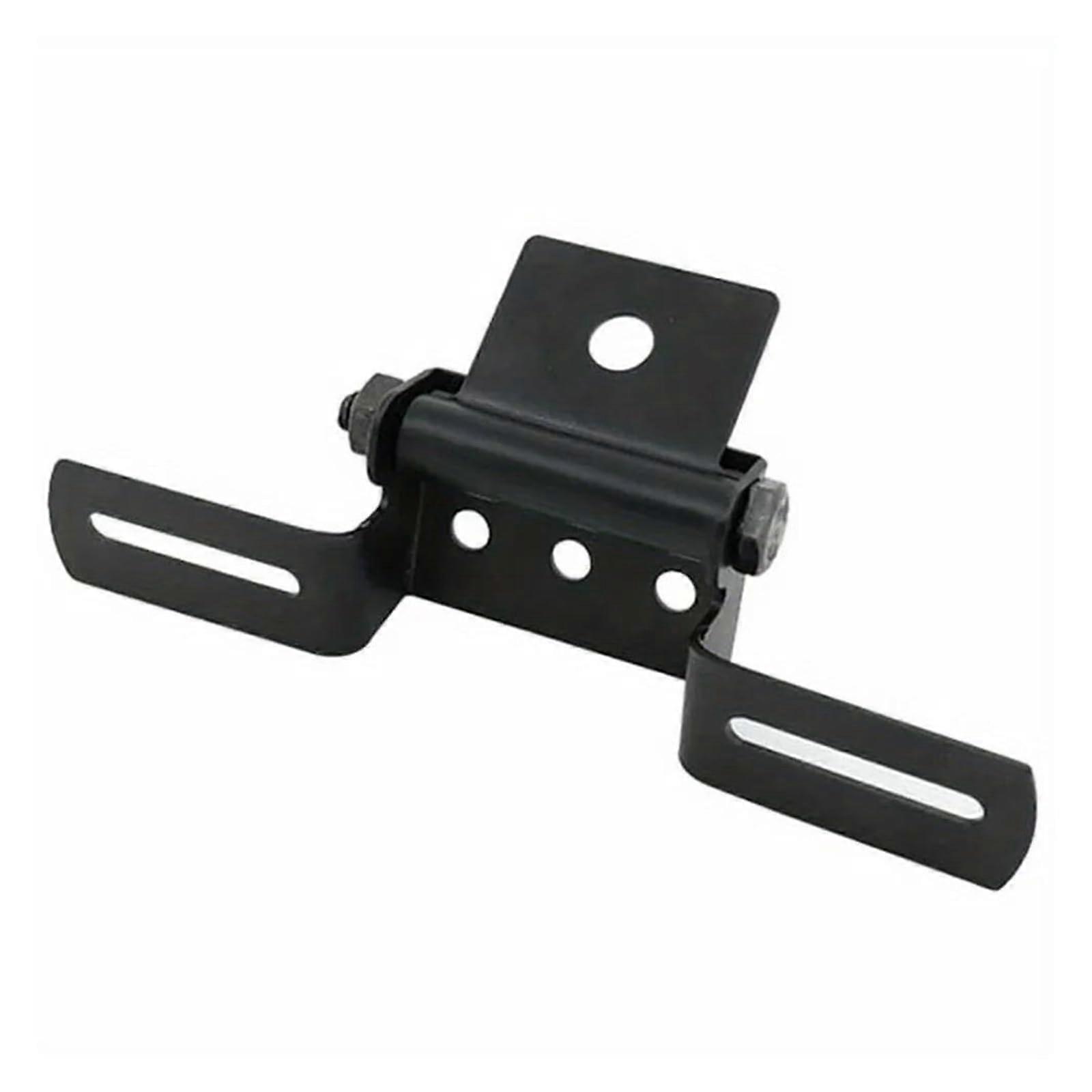 Universal Motorcycle License Plate Holder with Tail Light, Adjustable Folding Bracket for ATV