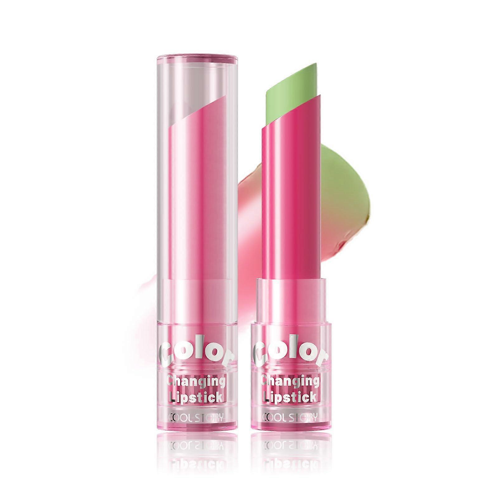 Color Changing Lipstick Set Green pH Custom Color Technology LongLasting Smooth Glide 3 Pack