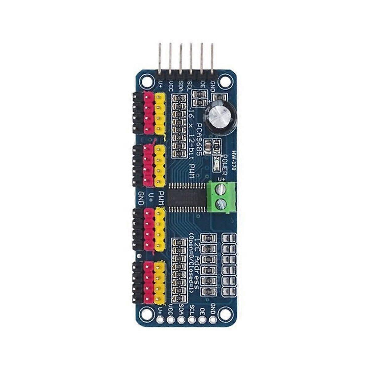 16 Channel PWM Servo Drive Board Robot Controller IIC Interface Driver Module PCA9685 for