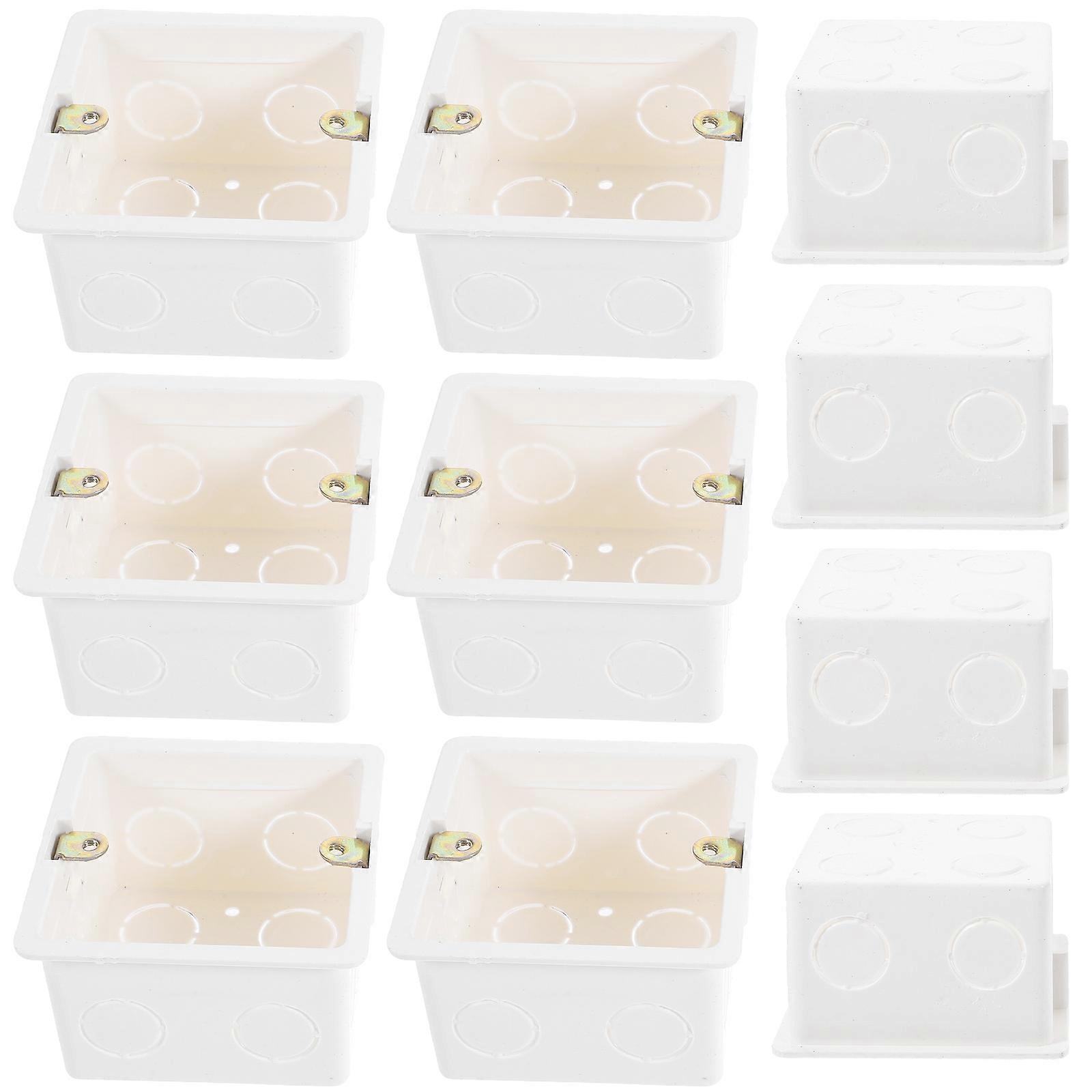 Socket Box 86 Type Wall Socket Box for Switch Installation 10Pcs