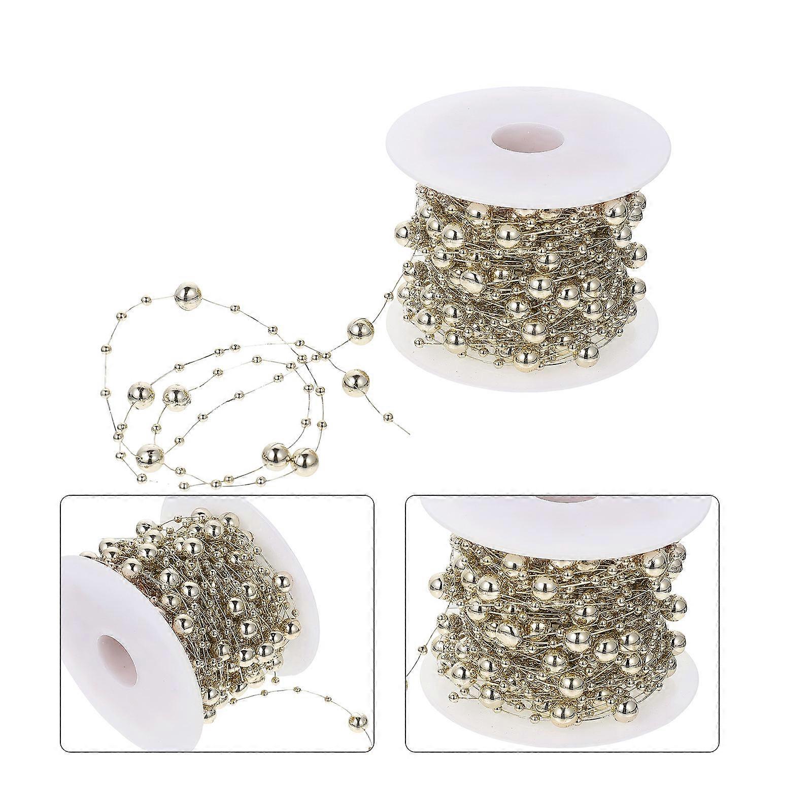 Plastic Electroplated Connection Beads Chain for DIY Project 1 Roll String