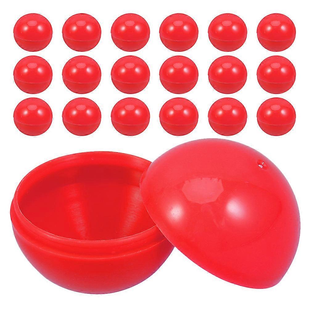 Red Balls PVC Openable Raffle Balls for Party 30Pcs