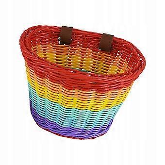 2026 Children's Bicycle Basket For Front Handlebar Imitation Rattan For