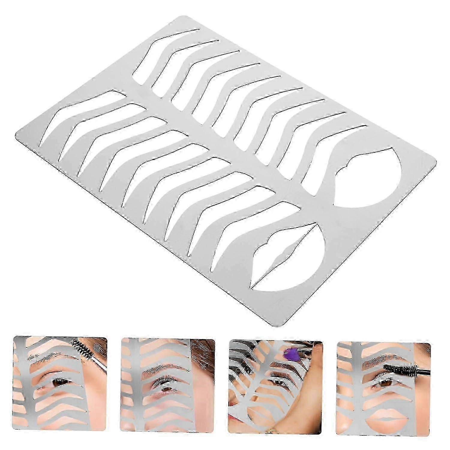 Eyebrow Shaping Tool, Microblading Eyebrow Stencil, Eyebrow Shape Tool Stencil for Beginners Drawing Eyebrows, Eyebrow Shaping Template 25-2