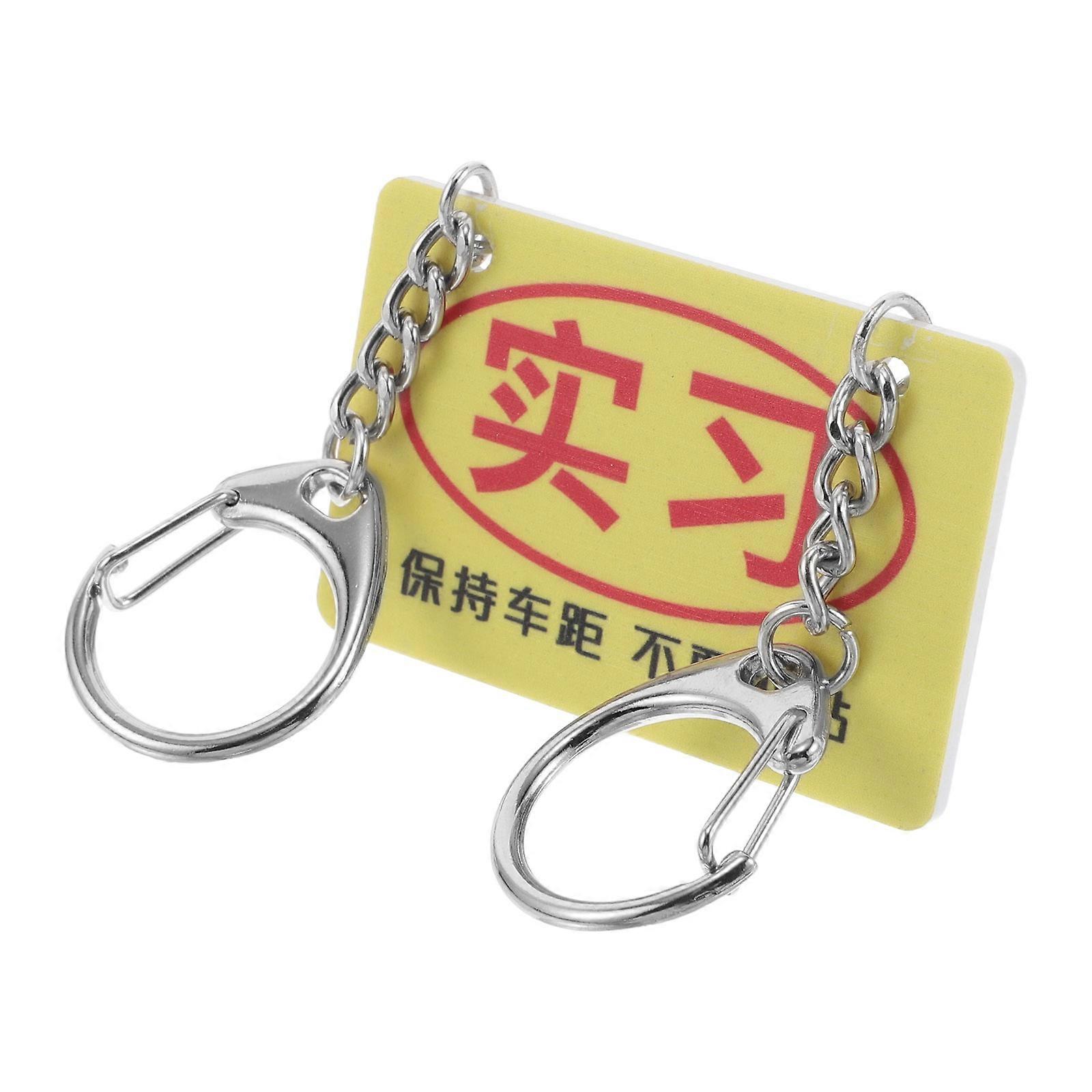 Plastic New Driver Motorcycle Tail Ornament for Driver 4 Pieces