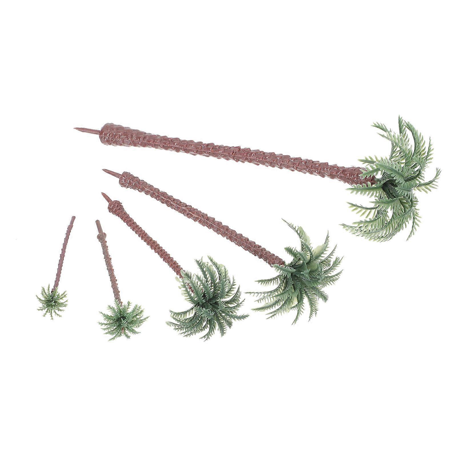 Coconut Palm Tree Model Diy Making Tree Shape Green 7Cm 25Pcs