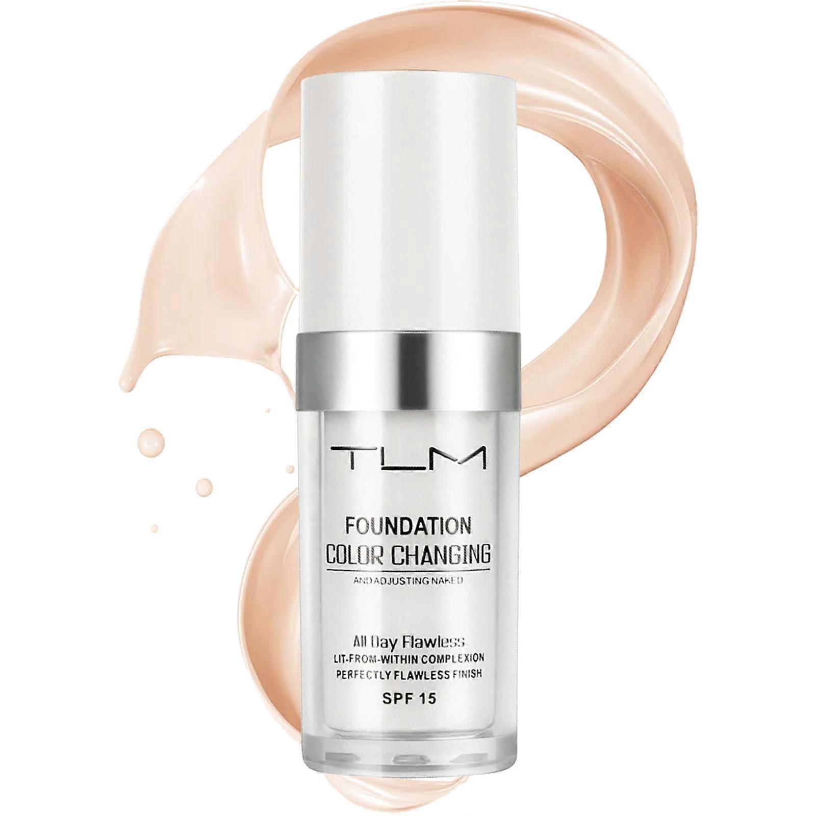 Colour Changing Full Coverage Liquid Foundation 30ml with Adaptive Color Technology for All Skin Tones