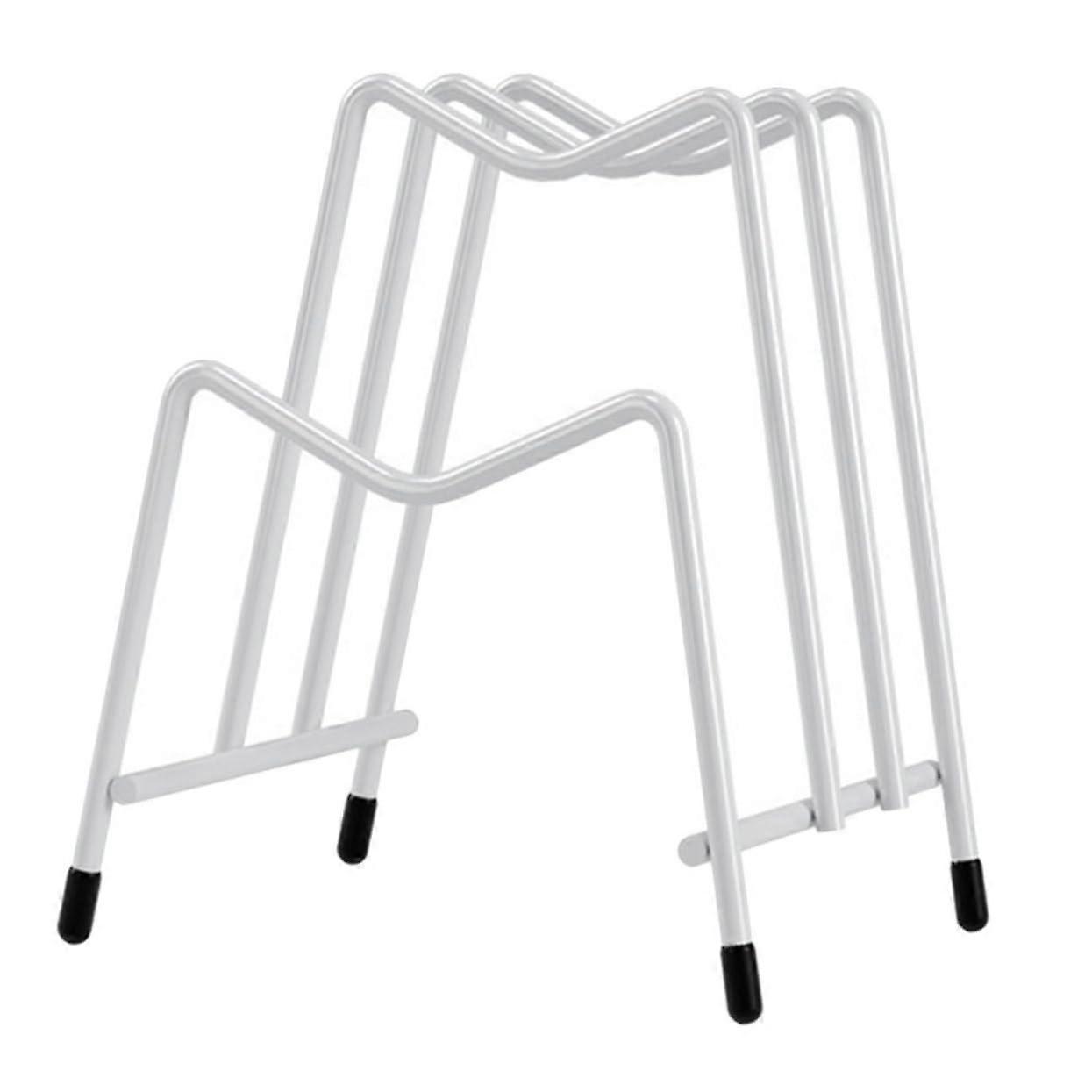 SpaceSaving Pot Lid and Cutting Board Organizer for Countertop Storage Kitchen Rack